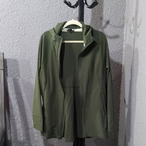 Olive Green Hooded Jacket